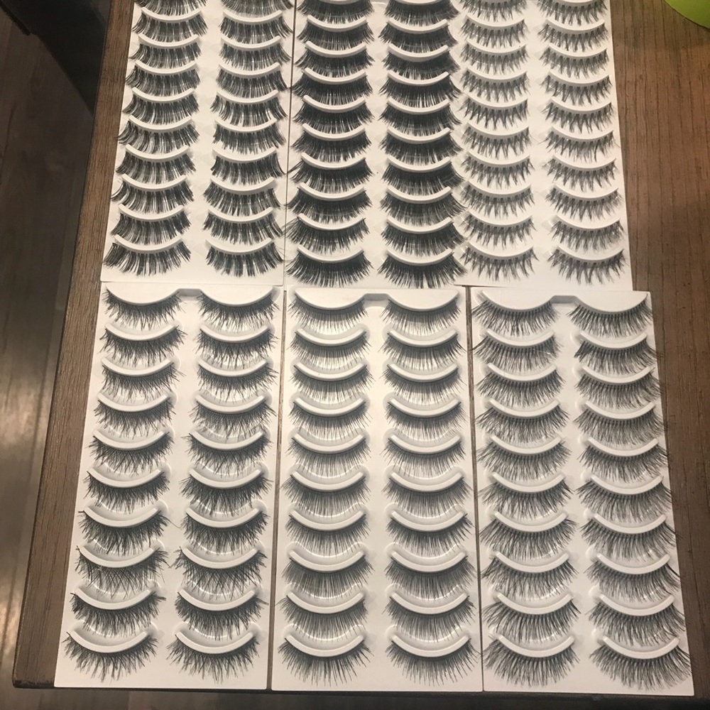 Bella eyelashes, 60 pairs various sizes, falsies